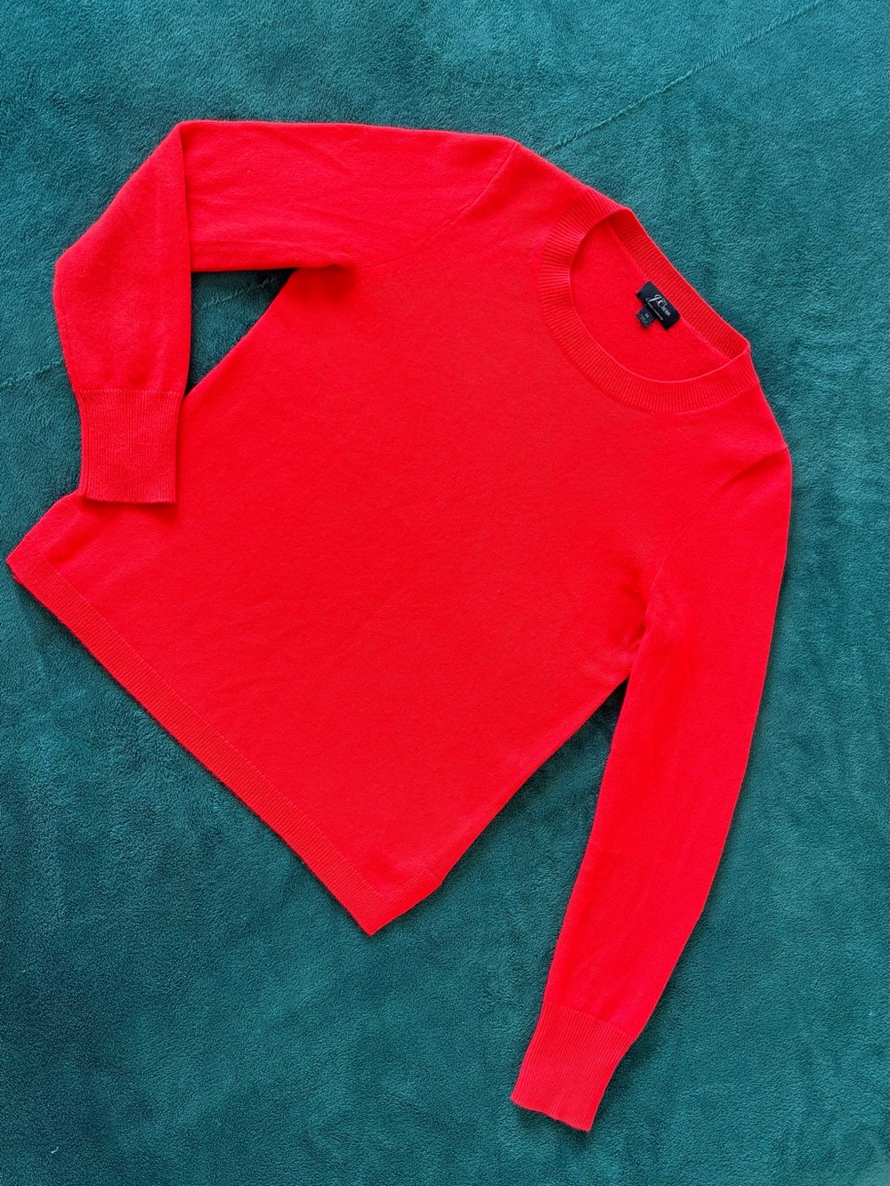 J. Crew Women's Bright Red Cashmere Sweater